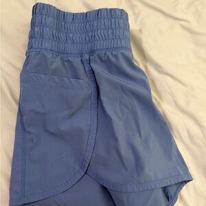 High waisted Blue Athletic Shorts